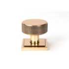 From The Anvil Polished Bronze Brompton Mortice/Rim Knob Set (square)