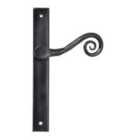 From The Anvil Black Monkeytail Slimline Lever Espag. Latch Set - Lh