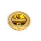 From The Anvil Polished Brass 60Mm Art Deco Round Pull - Privacy Set