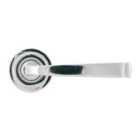 From The Anvil Polished Chrome Avon Round Lever On Rose Set (art Deco)