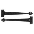 From The Anvil Black Textured 18" Cast T Hinge (pair)