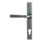 From The Anvil Pewter Hammered Newbury Slimline Espag. Lock Set