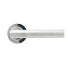 From The Anvil Polished Chrome Brompton Lever On Rose Set (plain)