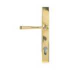 From The Anvil Aged Brass Avon Slimline Lever Espag. Lock Set