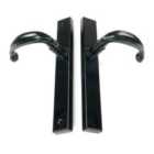 From The Anvil Black Cottage Slimline Lever Espag. Latch Set