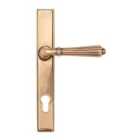 From The Anvil Polished Bronze Hinton Slimline Lever Espag. Lock Set