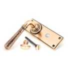 From The Anvil Polished Bronze Hammered Newbury Lever Bathroom Set