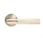 From The Anvil Polished Nickel Brompton Lever On Rose Set (beehive)