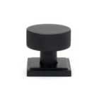 From The Anvil Matt Black Brompton Mortice/Rim Knob Set (square)