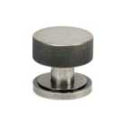 From The Anvil Pewter Brompton Mortice/Rim Knob Set (art Deco)