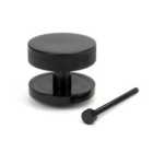 From The Anvil Black Brompton Centre Door Knob (plain)