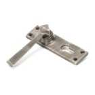 From The Anvil Antique Pewter Straight Lever Euro Lock Set