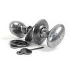 From The Anvil Pewter Oval Mortice/Rim Knob Set