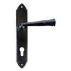From The Anvil Black Gothic Lever Espag. Lock Set