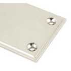 From The Anvil Polished Nickel 425Mm Art Deco Fingerplate