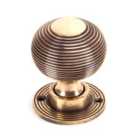 From The Anvil Polished Bronze Heavy Beehive Mortice/Rim Knob Set