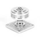 From The Anvil Polished Chrome Tewkesbury Square Mortice Knob Set