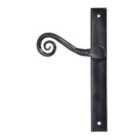 From The Anvil Black Monkeytail Slimline Lever Espag. Latch Set - Rh