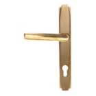 From The Anvil Aged Brass Art Deco Slimline Lever Espag. Lock Set