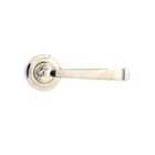 From The Anvil Polished Nickel Avon Round Lever On Rose Set (art Deco) - Unsprung