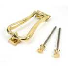 From The Anvil Polished Brass Slimline Art Deco Door Knocker