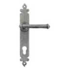 From The Anvil Pewter Tudor Lever Espag. Lock Set