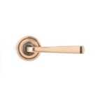 From The Anvil Polished Bronze Avon Round Lever On Rose Set (art Deco)