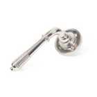 From The Anvil Polished Nickel Reeded Lever On Rose Set