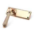 From The Anvil Polished Bronze Hinton Lever Latch Set