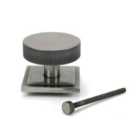 From The Anvil Pewter Brompton Centre Door Knob (square)