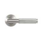 From The Anvil Satin Marine Ss (316) Brompton Lever On Rose Set (plain)