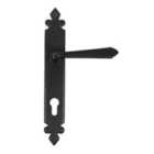 From The Anvil Black Cromwell Lever Espag. Lock Set