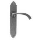 From The Anvil Pewter Gothic Curved Sprung Lever Latch Set
