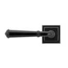 From The Anvil Black Regency Lever On Rose Set (square)