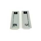 From The Anvil Polished Chrome 250Mm Plain Rectangular Pull - Privacy Set