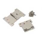 From The Anvil Polished Nickel 4" X 4" X 6" Parliament Hinge (pair) Ss