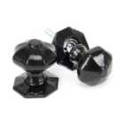 From The Anvil Black Octagonal Mortice/Rim Knob Set