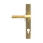 From The Anvil Satin Brass Brompton Slimline Lever Espag. Lock Set