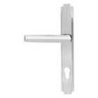 From The Anvil Polished Chrome Art Deco Slimline Lever Espag. Lock Set