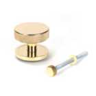 From The Anvil Polished Brass Brompton Centre Door Knob (plain)