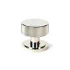 From The Anvil Polished Nickel Brompton Mortice/Rim Knob Set (art Deco)