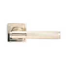 From The Anvil Polished Nickel Brompton Lever On Rose Set (square)