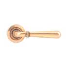 From The Anvil Polished Bronze Newbury Lever On Rose Set (plain)