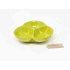 Verano Spanish Ceramics Selena - Snack Trio Dish Medium - Lime Green