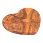 Verano Spanish Ceramics Olive Wood - Handmade Heart Shaped Boards - 24Cm