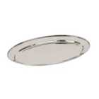 Oval Stainless Steel Serving Platter - 40Cm X 27Cm