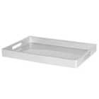 Rectangle Serving Tray - 34.5 X 25Cm - Silver