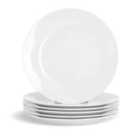 Classic White Dessert Plates - 19Cm - Pack Of 6