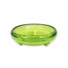 Verano Spanish Ceramics Ola Footed Glass Bowl - Lime Green
