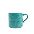 Carnaby Porcelain Embossed Mug Teal